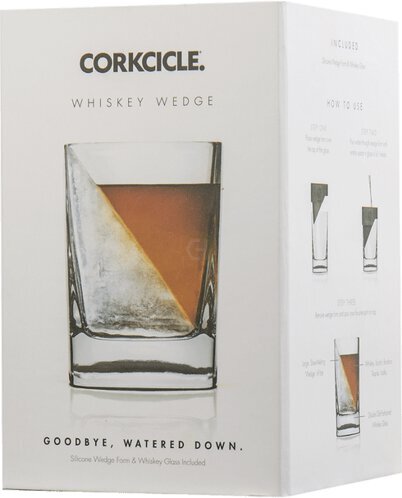 Corkcicle Whiskey Wedge Single Glass