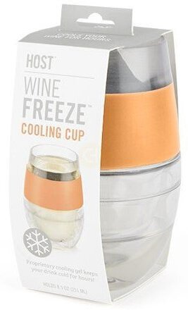 Wine Freeze Cooling Cup In Tangerine Single