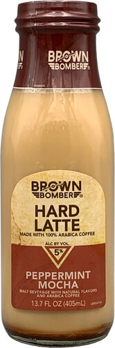 Brown Bomber Hard Peppermint Mocha 13.7oz Bottle