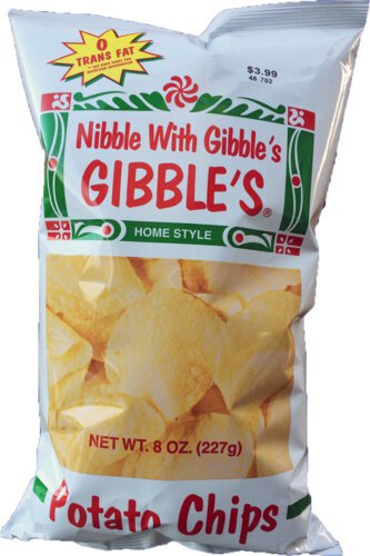 Gibbles Homestyle Potato Chips 8oz Bag