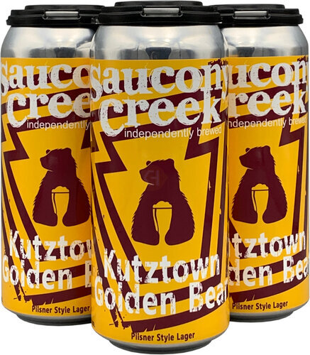 Saucony Creek Golden Bear Pils 16oz Cans