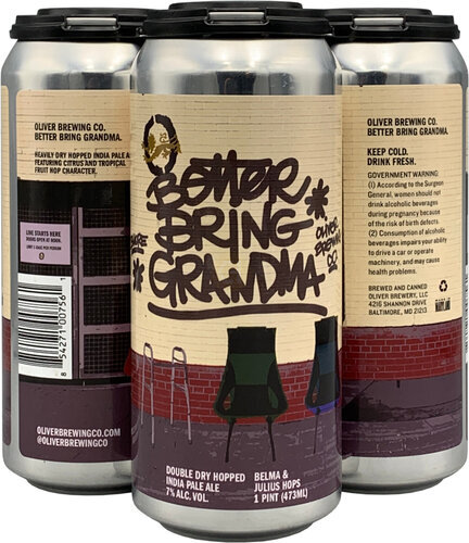 Oliver Better Bring Grandma 16oz Cans