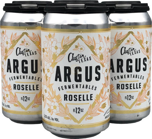 Argus Roselle Hibiscus Cider 4pk 12oz Cans