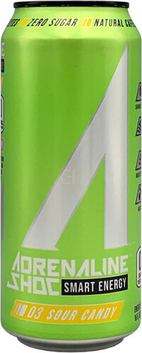 Adrenaline Shoc Sour Candy 24oz Can