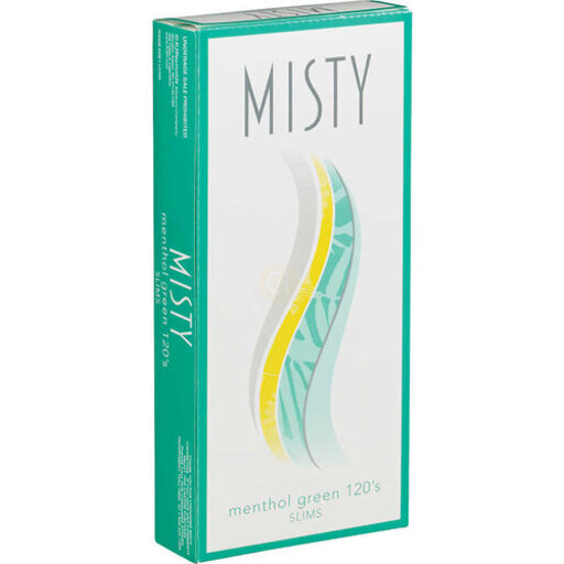 misty cigarettes rose vs blue Misty Menthol Green 120's Box