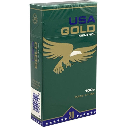 Usa Gold Menthol 100's Box
