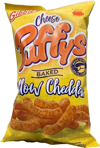Gibbles Original Cheese Puffy 8oz Bag