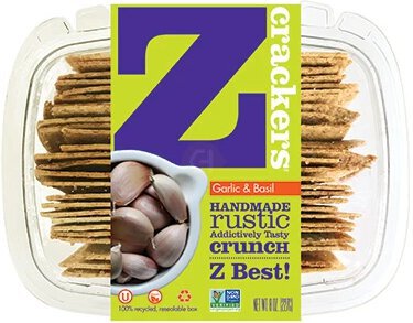 Z Crackers Garlic & Basil Rustic Crackers