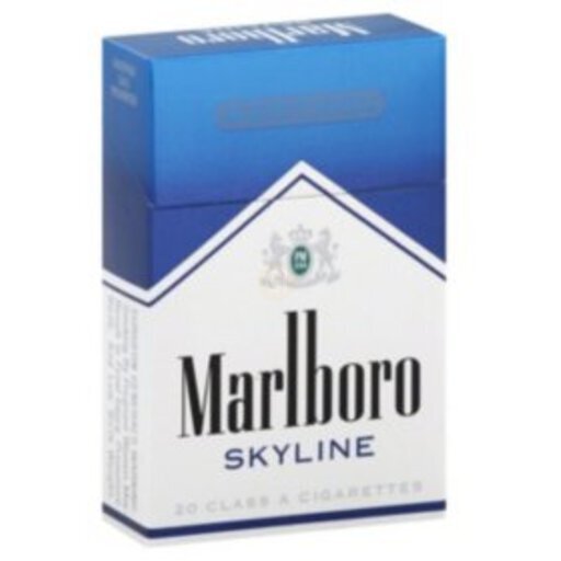 marlboro skyline cigarettes Filter Cigarettes, Flip Top Box 20 ea | needle sleeve and bottom hem Features 4.5 oz. Marlboro Skyline 100s Box -
