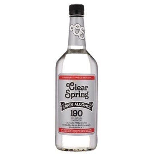 Clear Spring Grain Alcohol 190 Proof 1L - Your Local Liquor Store in ...