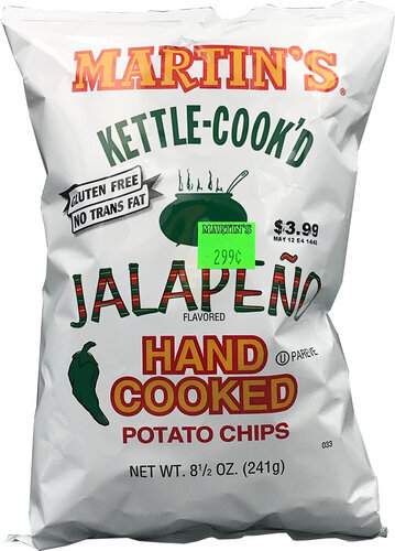 Martins Kettle Cooked Jalapeno Bag