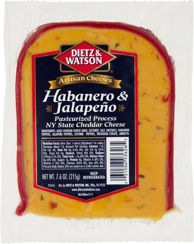 Dietz & Watson Habanero & Jalapeno Cheddar