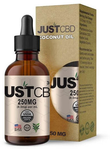 Just CBD Tincture Coconut Oil 250MG