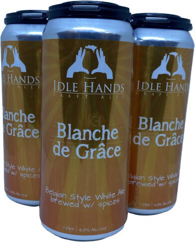 Idle Hands Craft Ales Blanche De Grace Belgian Style White Ale