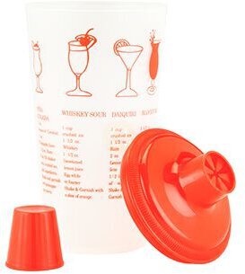 True Brands 30oz Red Recipe Shaker
