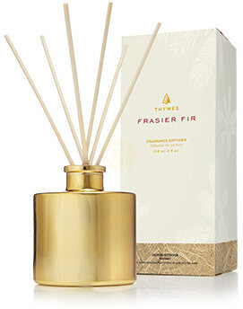 The Thymes Frasier Fir Petite Gold Reed Diffuser