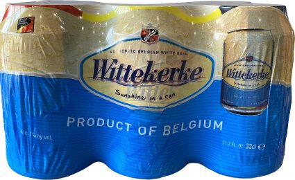 Wittekerke Authentic Belgium White Beer 6 Pack Cans