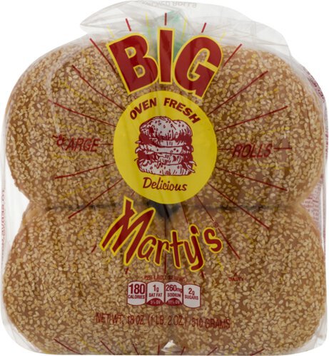Martin's Big Marty Sasame Rolls 18oz