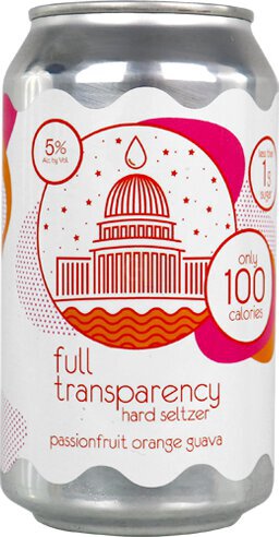 Full Transparency Passionfruit Orange Guava Seltzer