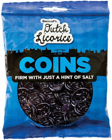 Gustaf's Dutch Licorice Coins Bag