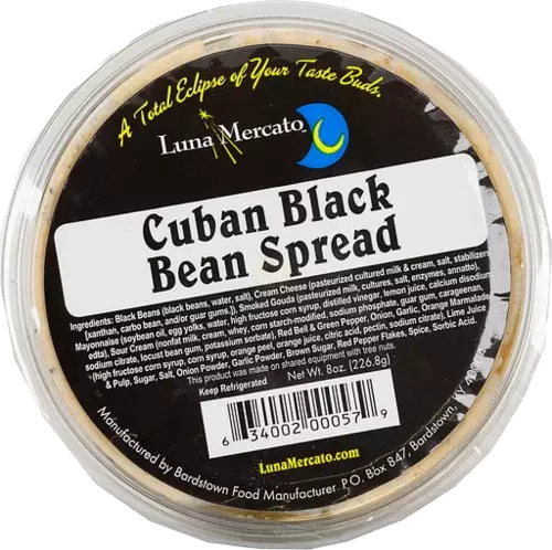 Luna Mercato Cuban Black Bean Spread
