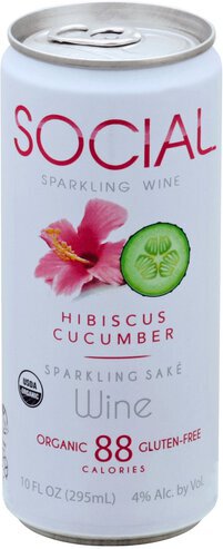 Social Hibiscus Cucumber Single Can