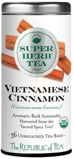 Republic of Tea Organic Vietnamese Cinnamon SuperHerb® Tea Bags