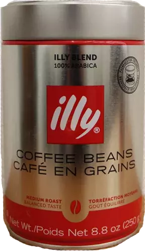 Illy Whole Bean Coffee Med Roast