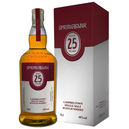 Scotch Whiskey Single Malt Campbeltown 25 Years Old Springbank