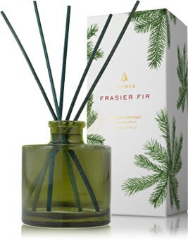 The Thymes Frasier Fir Petite Reed Diffuser Green