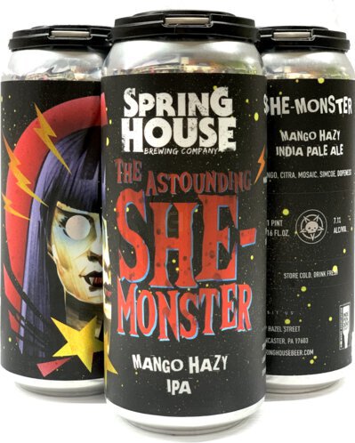 Spring House She Monster Mango IPA 16oz Cans