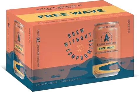 Athletic Brewing - Free Wave Non Alcoholic Double Hop IPA 12OZ Cans