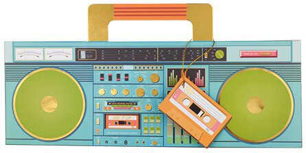 Retro Boombox Gift Bag