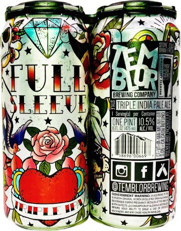 Temblor Brewing Full Sleeve Triple IPA