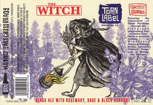 Torn Label Brewing The Witch Black Ale with Rosemary, Sage & Black Currant