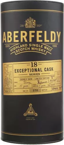 Aberfeldy Single Malt Scotch 18 Year Exceptional Cask