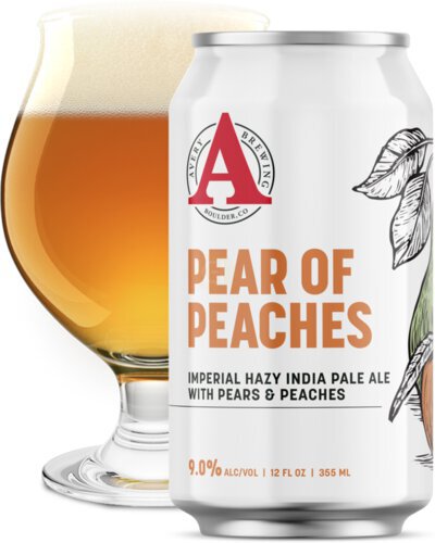 Avery Pear Of Peaches Can