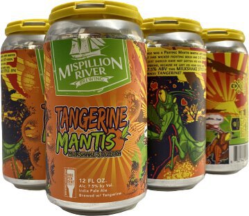 Mispillion River Tangerine Mantis IPA 12oz Cans