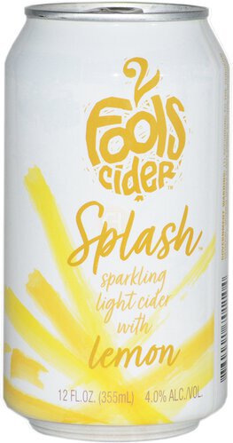 2 Fools Splash Sparkling Cider With Lemon