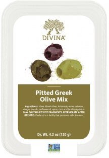 Divina Pitted Greek Olive Mix Flat Pack