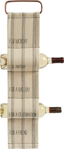 Mud Pie Uncork Monday Woven Wine Rack