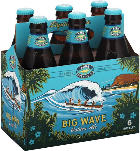 Kona Big Wave Gold Ale Bottle Warm