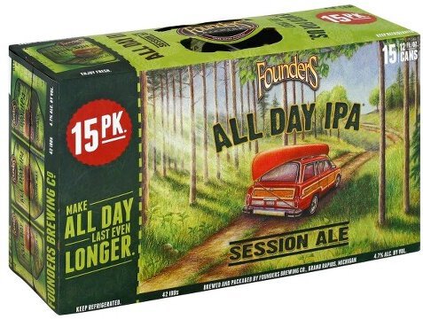 Founders All Day IPA Can Warm