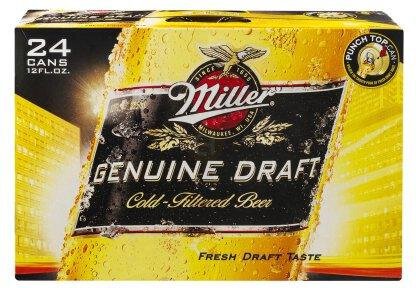 Miller Genuine Draft Canw