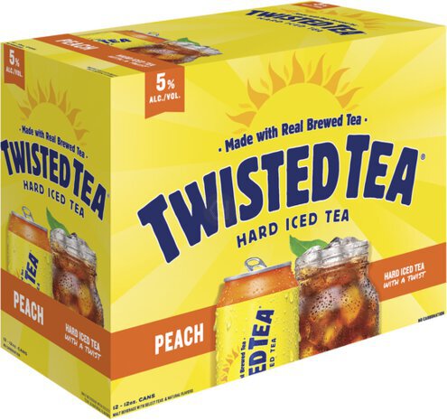 Twisted Tea Peach Can Cold