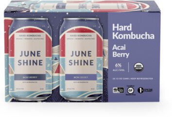 JuneShine Hard Kombucha Acai Berry ( 6 PK x 12 OZ CANS )