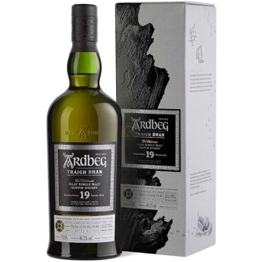 Ardbeg Traigh Bhan 19y 蓋なし 第一弾　空瓶 Ardbeg Traigh Bhan 19yr - Conti's Wines & Spirits Southington CT