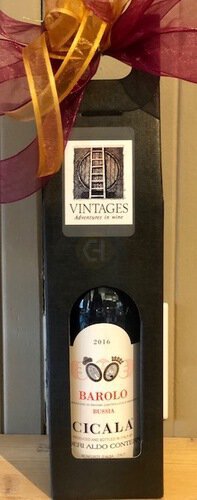 One-Bottle Window Gift Box -Black or Burgundy