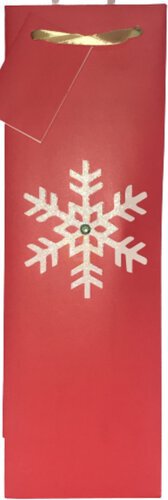 Sparkling Snowflake Wine Bag Assorted