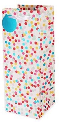 Gift Bag White Craft Confetti Dot